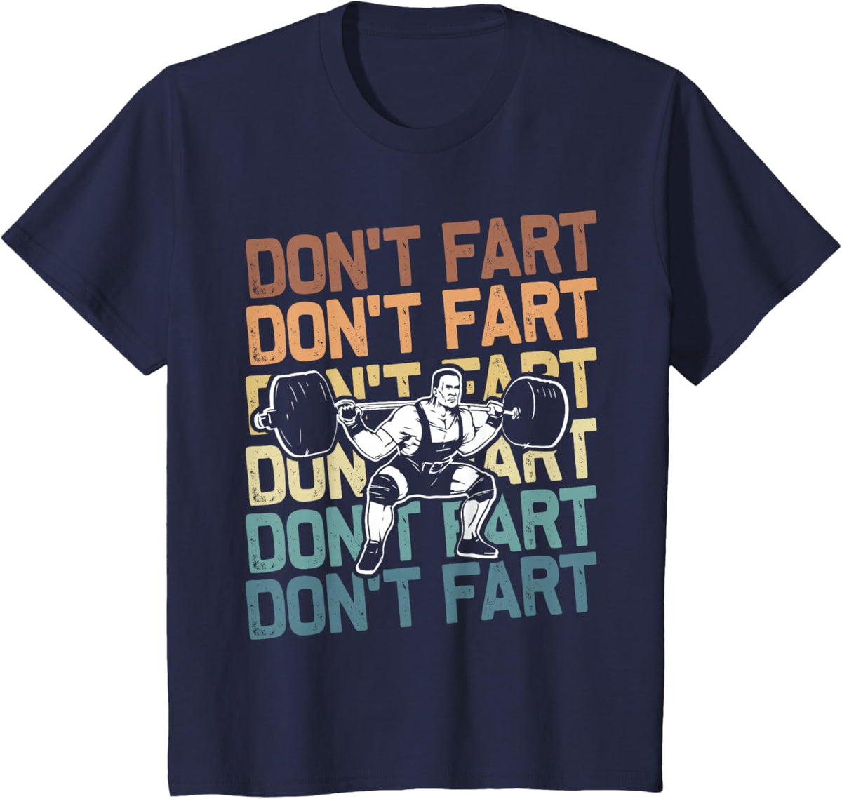 Funny Wieghtlifting Apparel for Men Women Don't Fart Lifting Weights Weightlifting Gym Fitness Workout T-Shirt, Small, Black