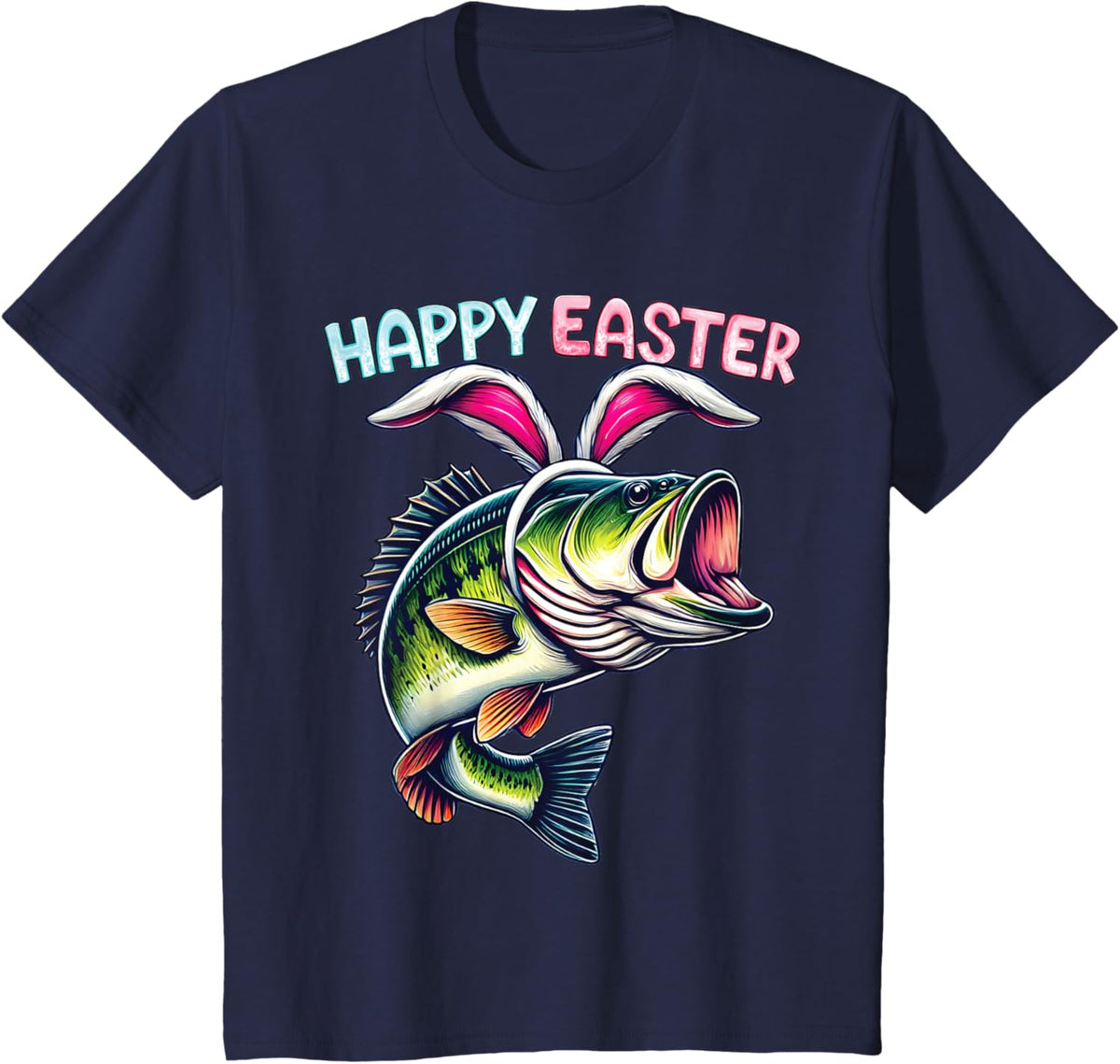 Fisherman Bunny Ears Funny Fish Easter Holiday Eggs Fishing