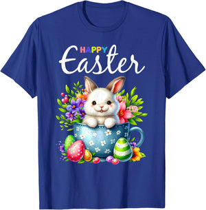 Bunny Egg Hunt Happy Easter Cute Spring Christian Holiday