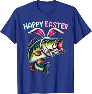 Fisherman Bunny Ears Funny Fish Easter Holiday Eggs Fishing