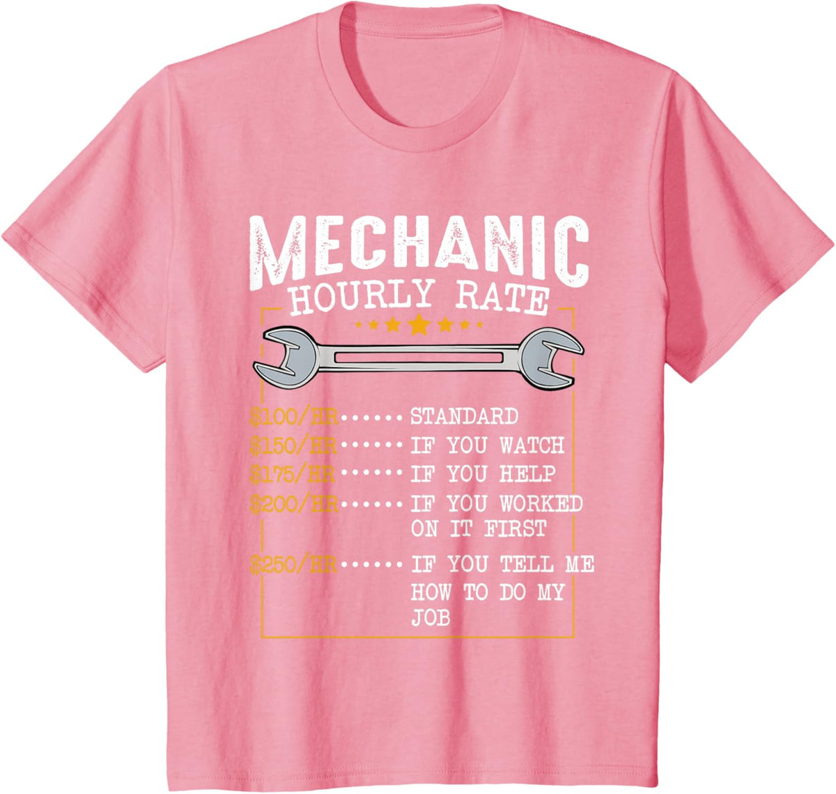Mechanic Hourly Rate Car Mechatronics Engineer Profession Car Gift