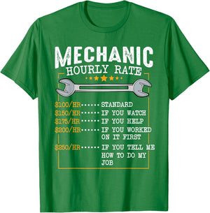 Mechanic Hourly Rate Car Mechatronics Engineer Profession Car Gift