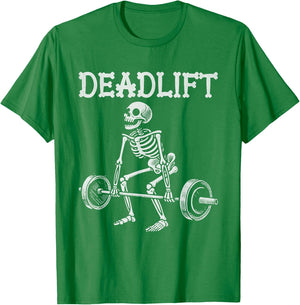 Deadlift Funny Halloween Skeleton Weight Lifting Workout
