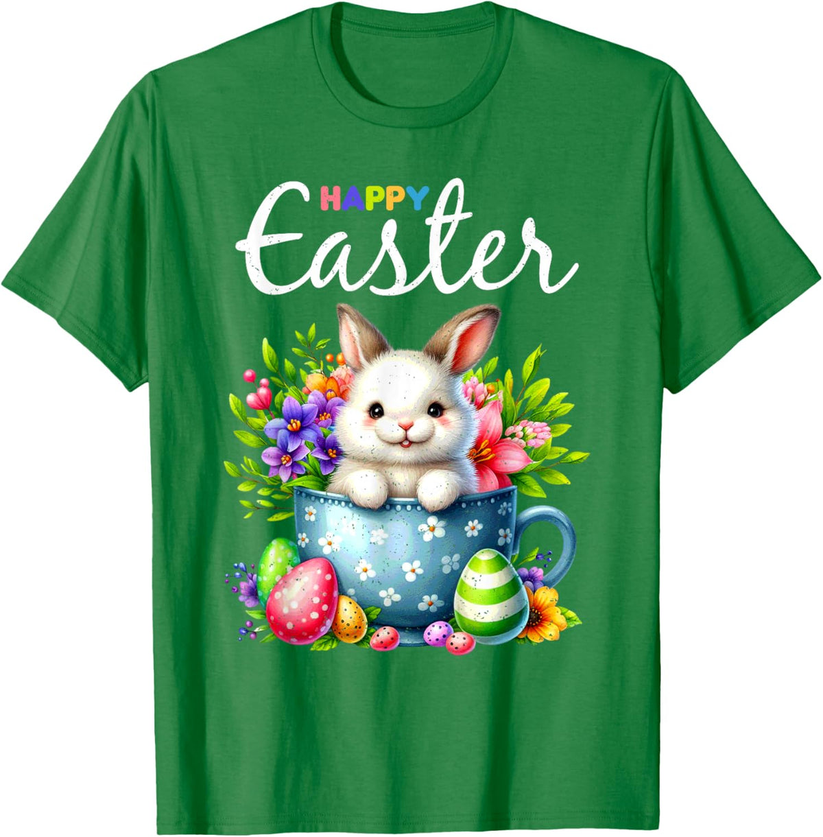 Bunny Egg Hunt Happy Easter Cute Spring Christian Holiday