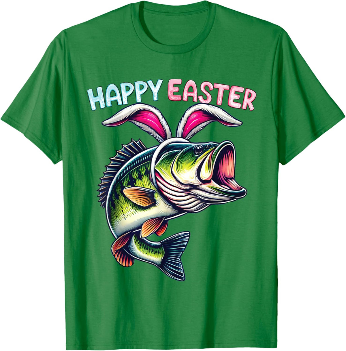 Fisherman Bunny Ears Funny Fish Easter Holiday Eggs Fishing