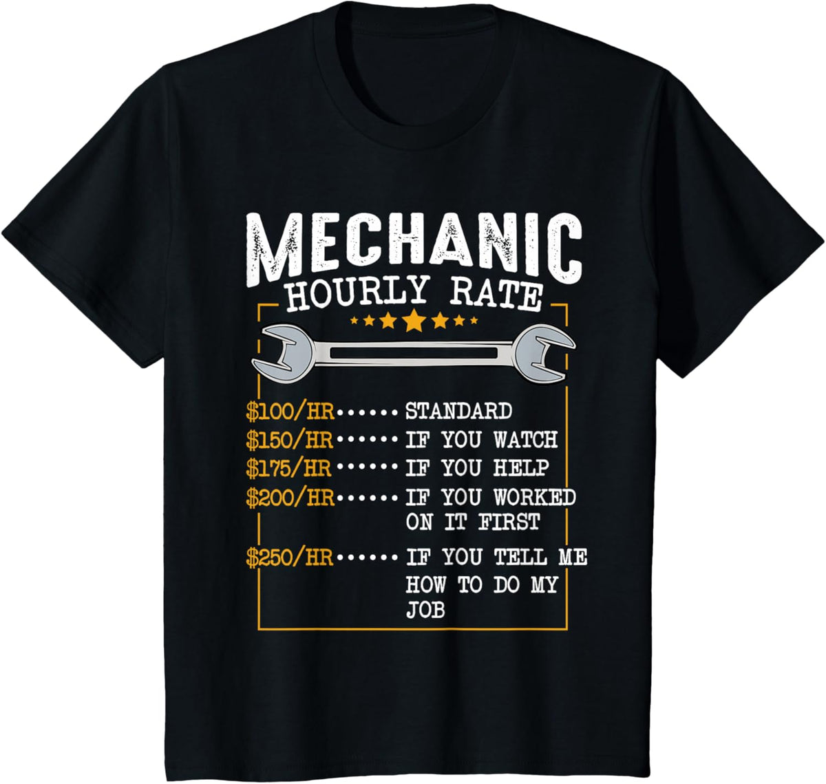 Mechanic Hourly Rate Car Mechatronics Engineer Profession Car Gift
