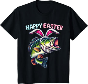 Fisherman Bunny Ears Funny Fish Easter Holiday Eggs Fishing