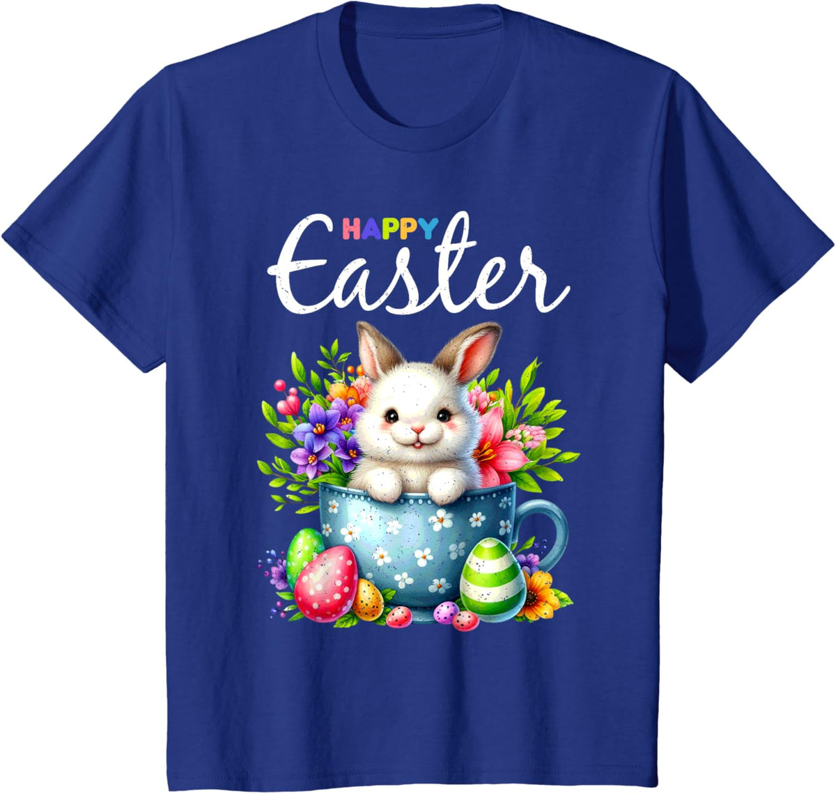 Bunny Egg Hunt Happy Easter Cute Spring Christian Holiday