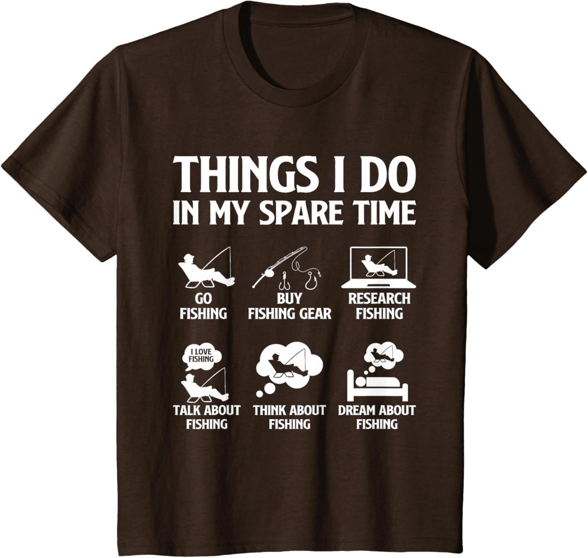 Things I Do in My Spare Time Fishing Boys Men Bass Fishing