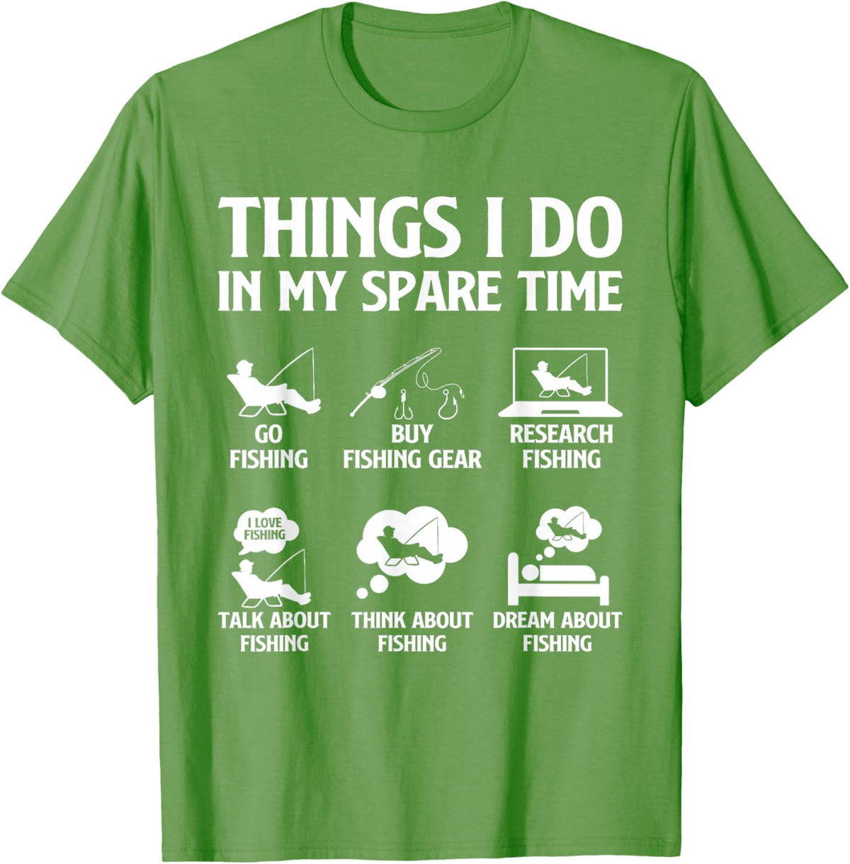 Things I Do in My Spare Time Fishing Boys Men Bass Fishing
