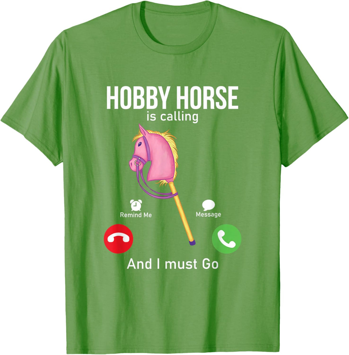 Funny Hobby Horsing Gifts For Hobby Horse Riders Unisex-Adult Black Cotton Blend T-Shirt Small Classic Fit Short Sleeve