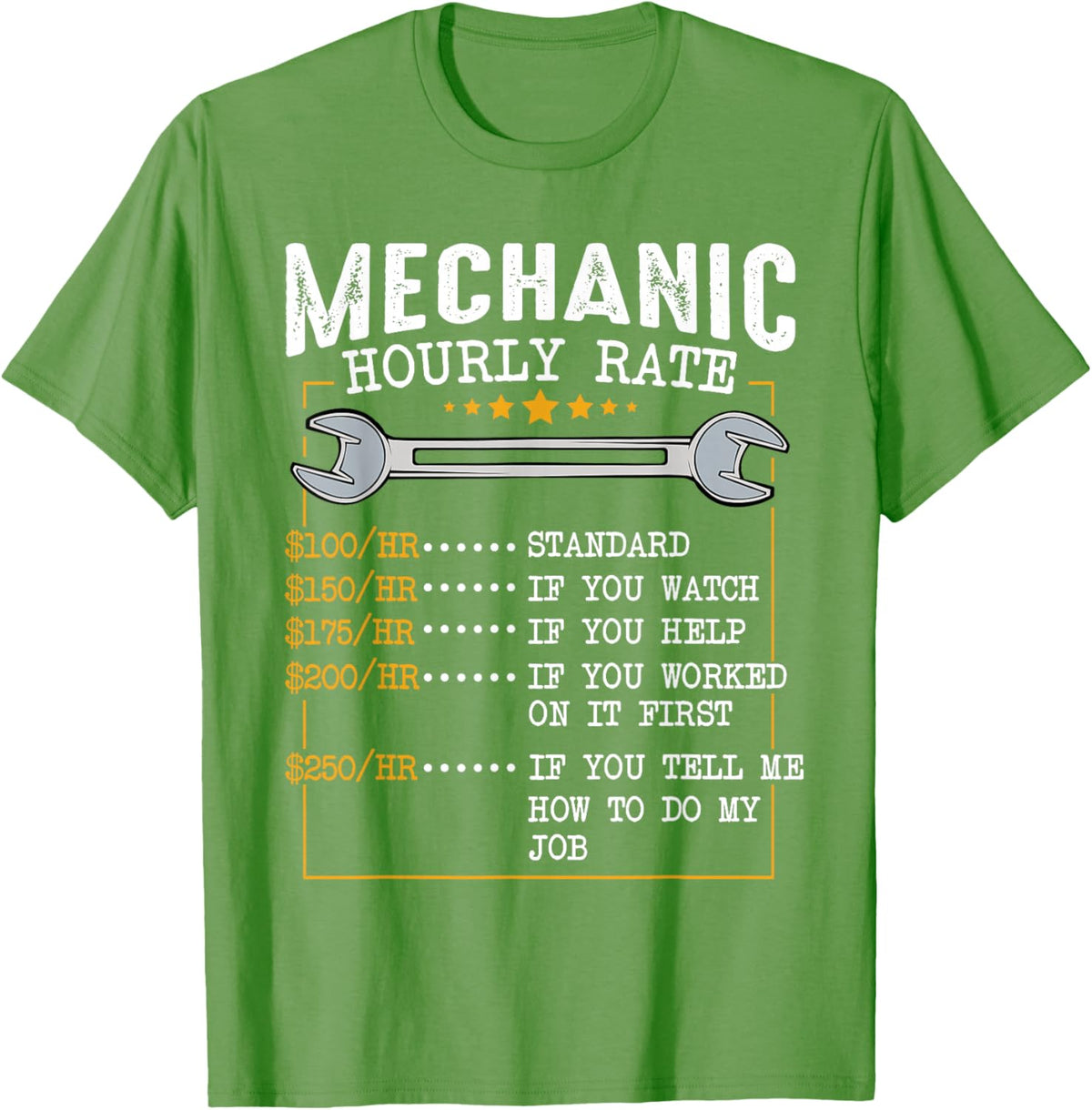 Mechanic Hourly Rate Car Mechatronics Engineer Profession Car Gift