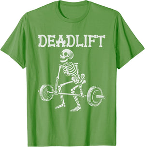 Deadlift Funny Halloween Skeleton Weight Lifting Workout