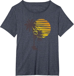 Beach Palm Tree T-Shirt Nice Funny Holiday Summer Holiday