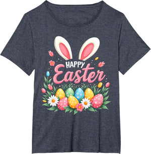 Happy Easter Bunny Spring Easter Egg Easter Shirts For Women