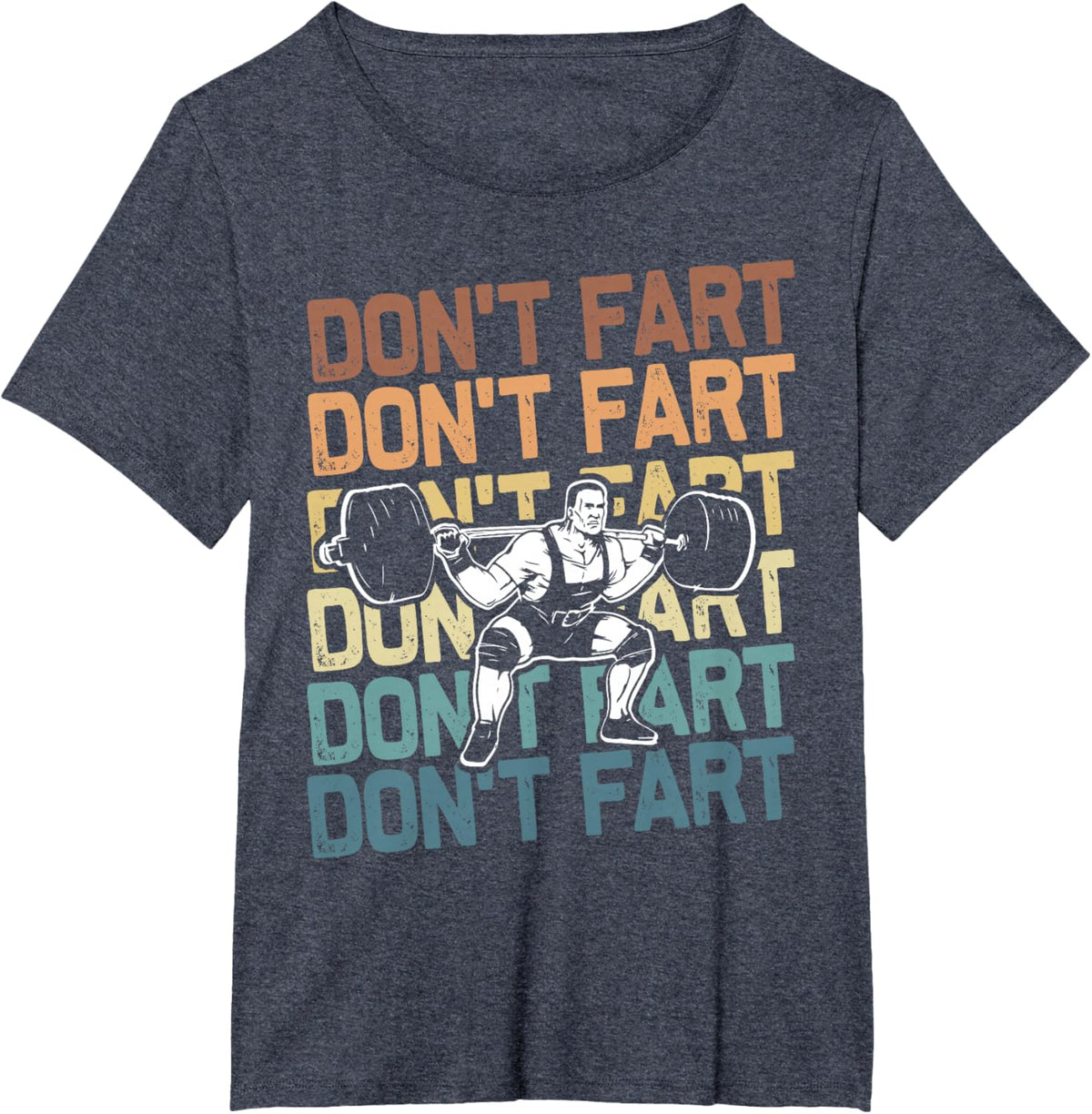 Funny Wieghtlifting Apparel for Men Women Don't Fart Lifting Weights Weightlifting Gym Fitness Workout T-Shirt, Small, Black
