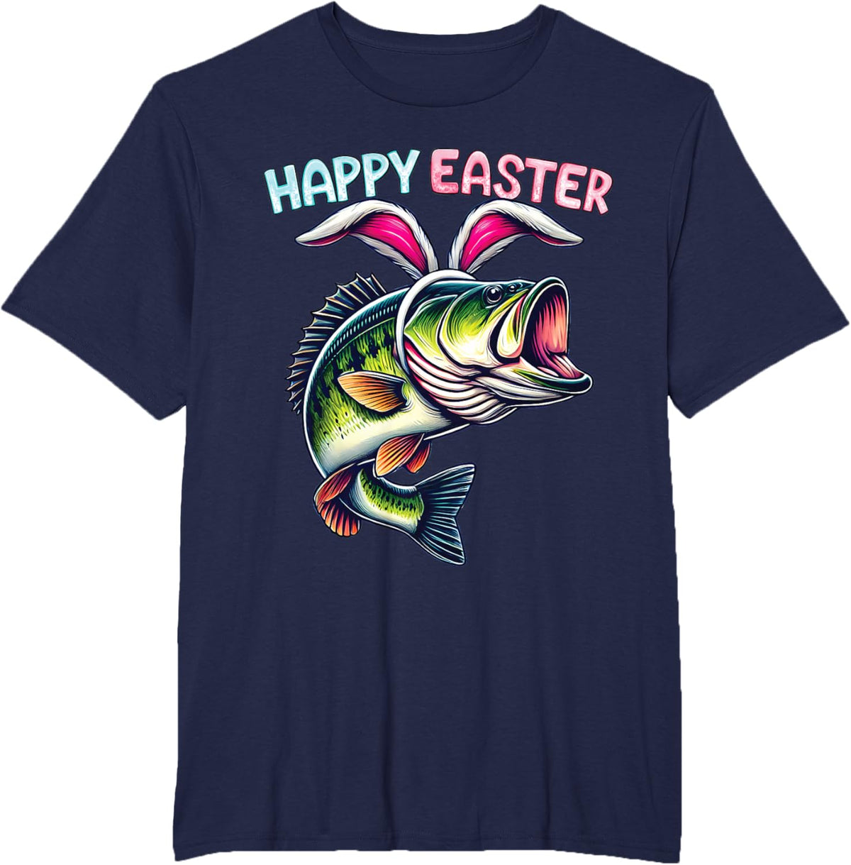 Fisherman Bunny Ears Funny Fish Easter Holiday Eggs Fishing