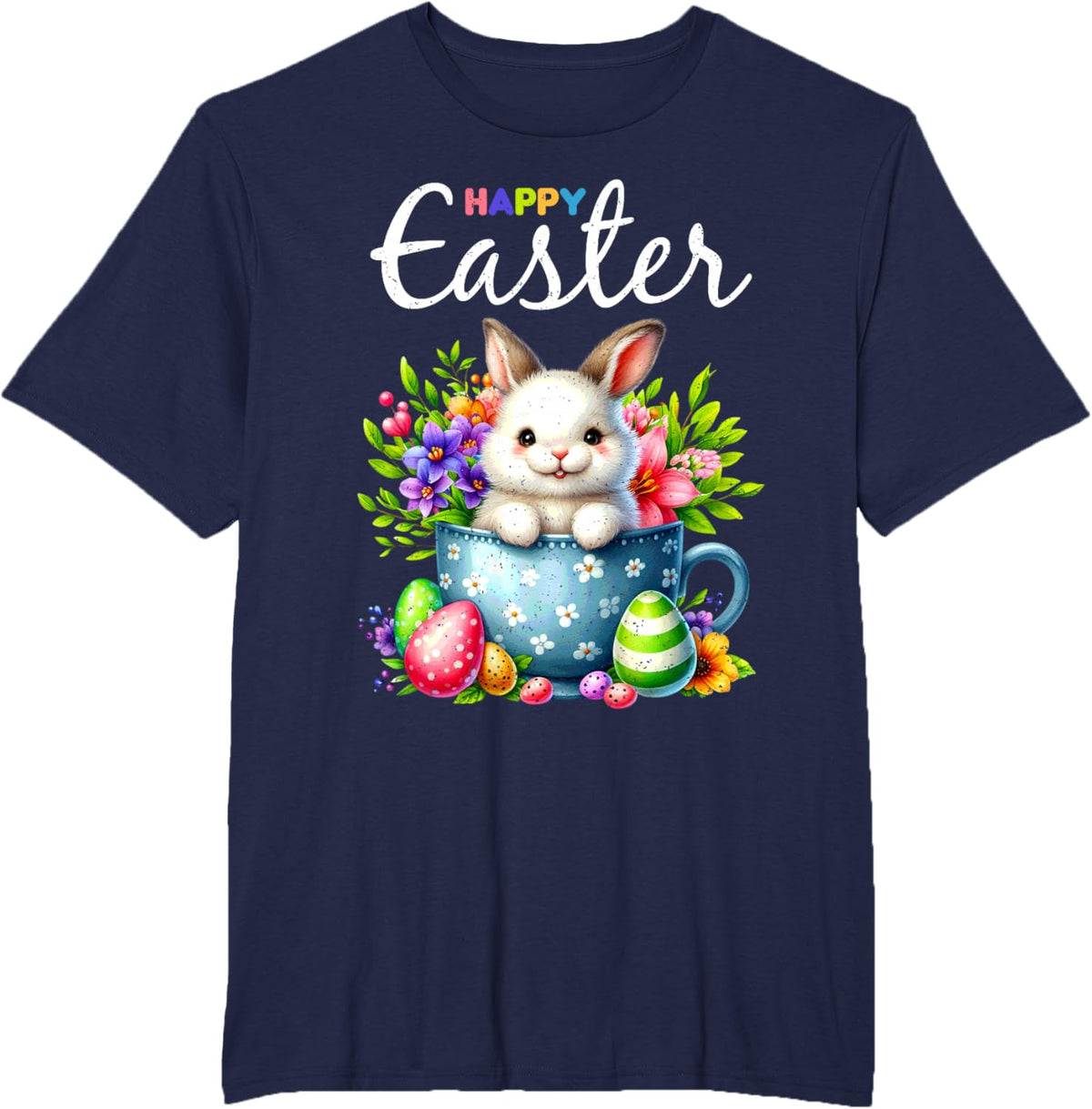 Bunny Egg Hunt Happy Easter Cute Spring Christian Holiday