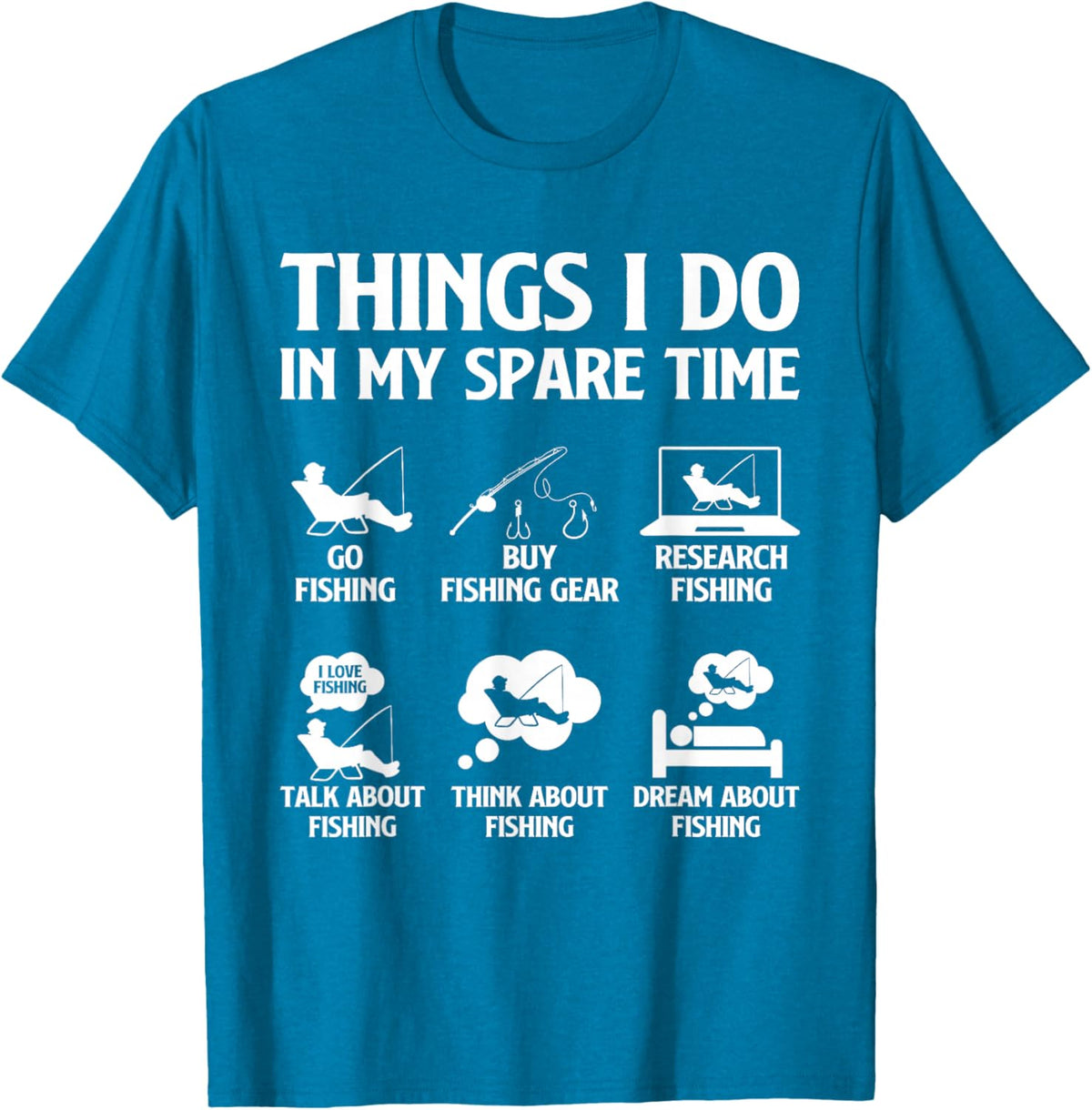Things I Do in My Spare Time Fishing Boys Men Bass Fishing