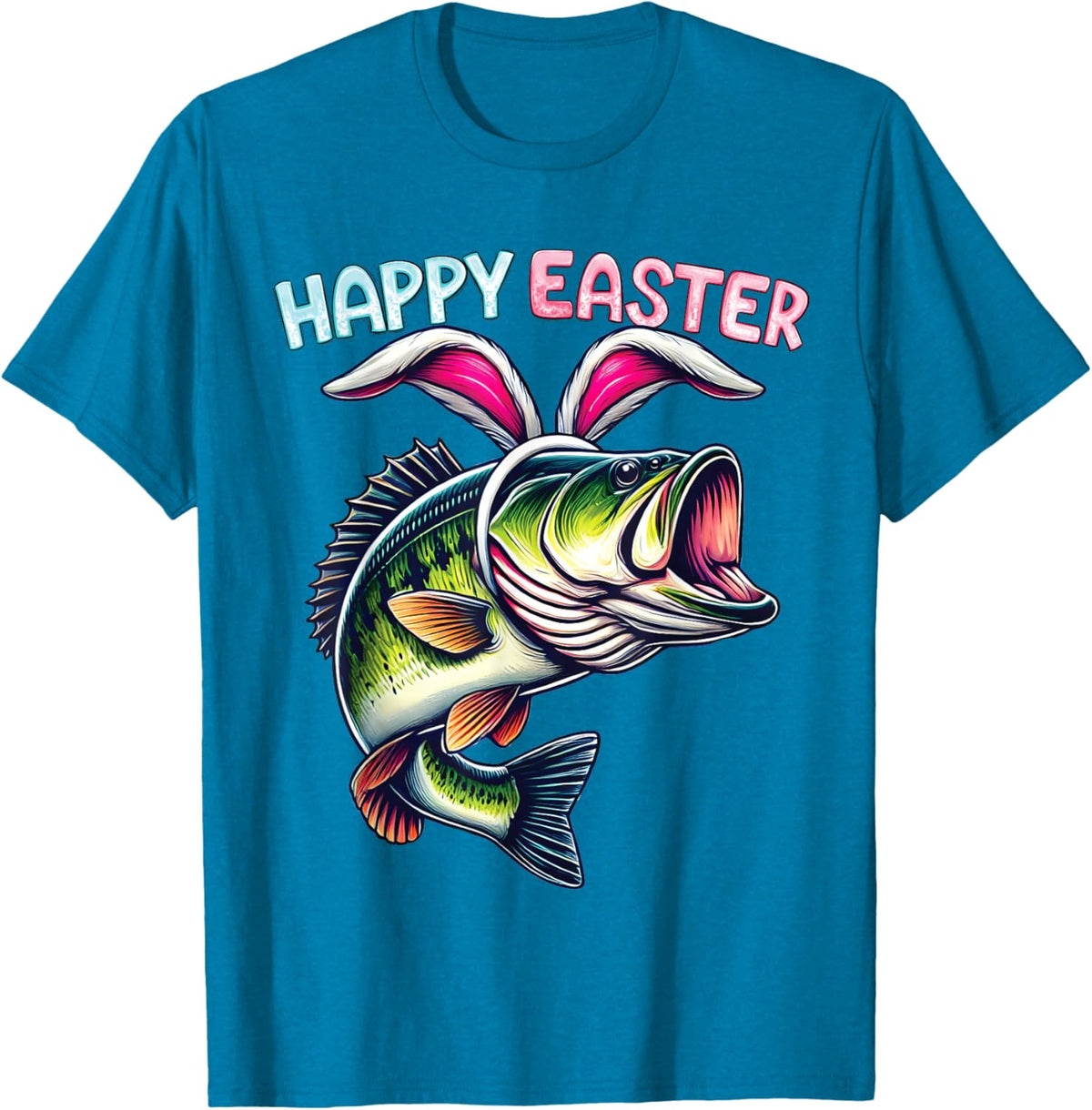 Fisherman Bunny Ears Funny Fish Easter Holiday Eggs Fishing