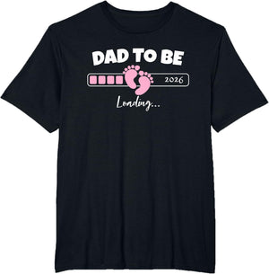 Dad to Be 2026 Loading Pink Little Girl Pregnancy Reveal