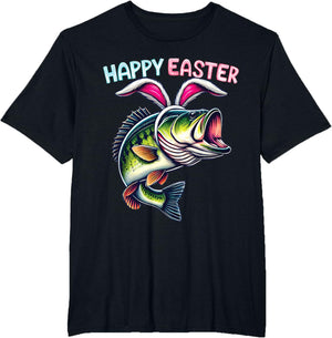 Fisherman Bunny Ears Funny Fish Easter Holiday Eggs Fishing