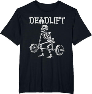 Deadlift Funny Halloween Skeleton Weight Lifting Workout