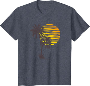 Beach Palm Tree T-Shirt Nice Funny Holiday Summer Holiday