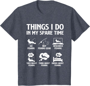 Things I Do in My Spare Time Fishing Boys Men Bass Fishing