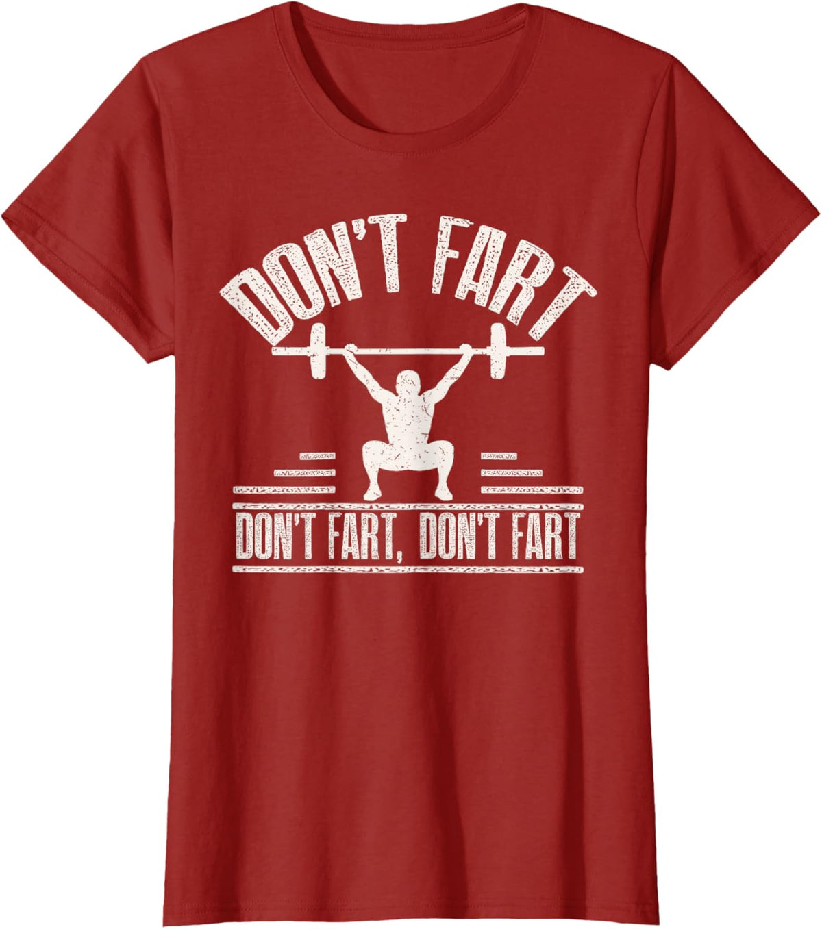 Don't Fart Funny Fitness Gym Workout Weights Squat