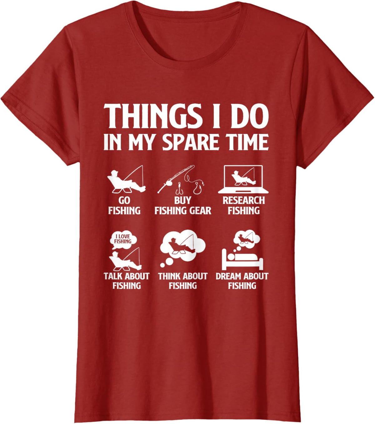 Things I Do in My Spare Time Fishing Boys Men Bass Fishing