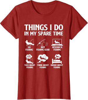 Things I Do in My Spare Time Fishing Boys Men Bass Fishing