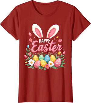 Happy Easter Bunny Spring Easter Egg Easter Shirts For Women