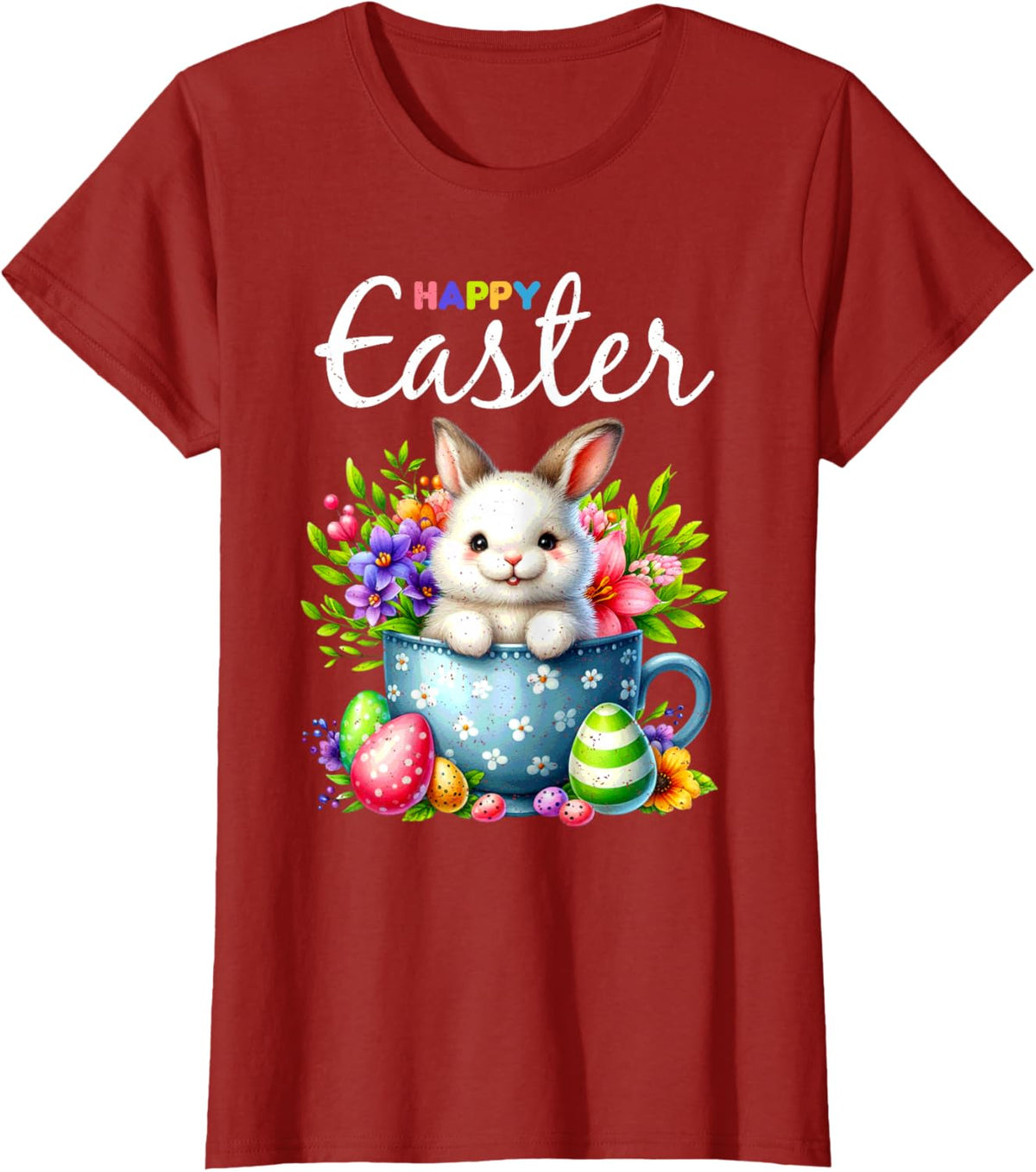 Bunny Egg Hunt Happy Easter Cute Spring Christian Holiday
