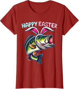 Fisherman Bunny Ears Funny Fish Easter Holiday Eggs Fishing