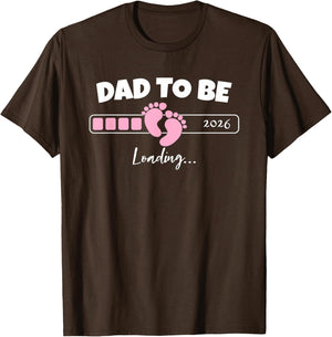 Dad to Be 2026 Loading Pink Little Girl Pregnancy Reveal