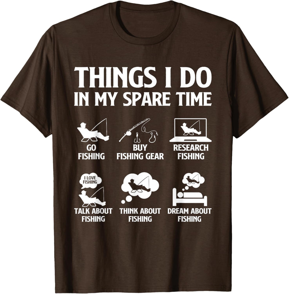 Things I Do in My Spare Time Fishing Boys Men Bass Fishing