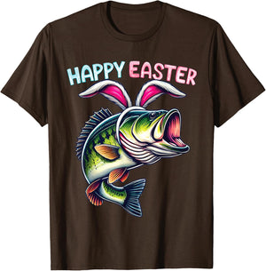 Fisherman Bunny Ears Funny Fish Easter Holiday Eggs Fishing