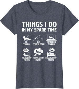 Things I Do in My Spare Time Fishing Boys Men Bass Fishing