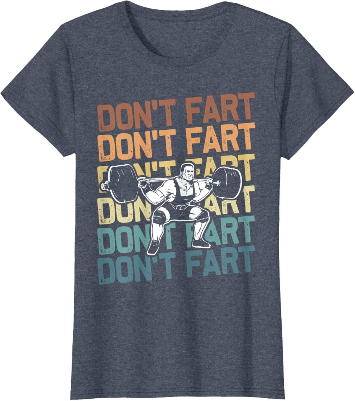 Funny Wieghtlifting Apparel for Men Women Don't Fart Lifting Weights Weightlifting Gym Fitness Workout T-Shirt, Small, Black