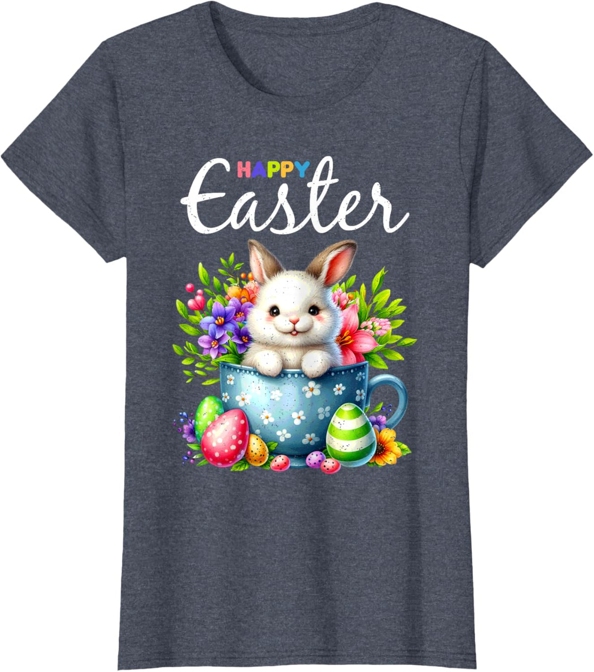 Bunny Egg Hunt Happy Easter Cute Spring Christian Holiday