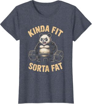Kinda Fit Sorta Fat Funny Gym Panda Weightlifting Workout