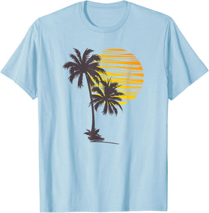 Beach Palm Tree T-Shirt Nice Funny Holiday Summer Holiday