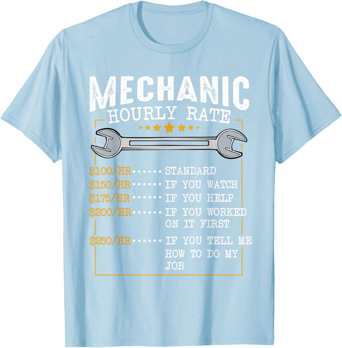 Mechanic Hourly Rate Car Mechatronics Engineer Profession Car Gift