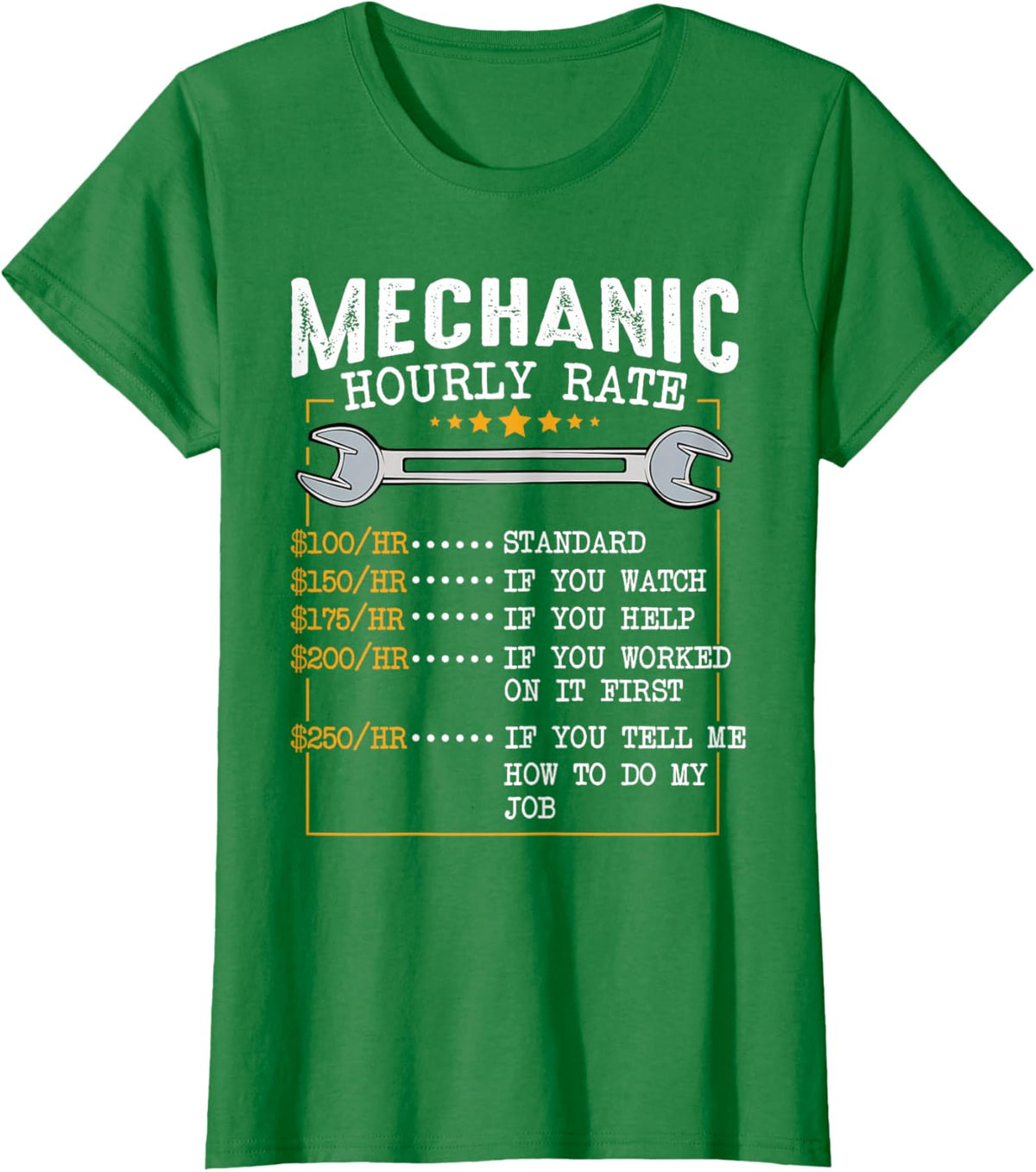 Mechanic Hourly Rate Car Mechatronics Engineer Profession Car Gift