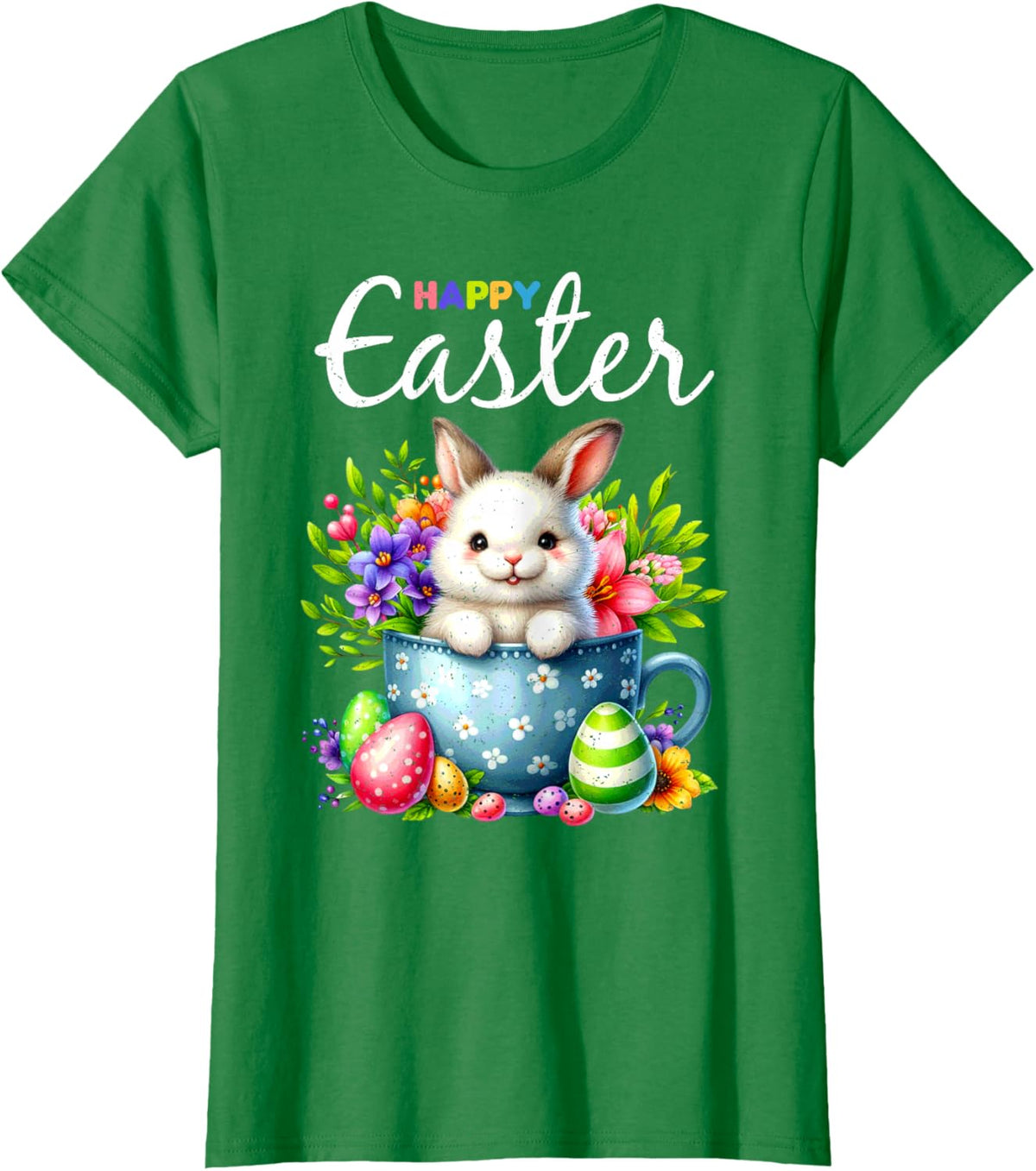 Bunny Egg Hunt Happy Easter Cute Spring Christian Holiday