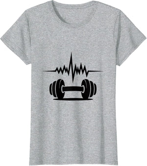 Heartbeat Fitness Enthusiast Dumbbell Motivation