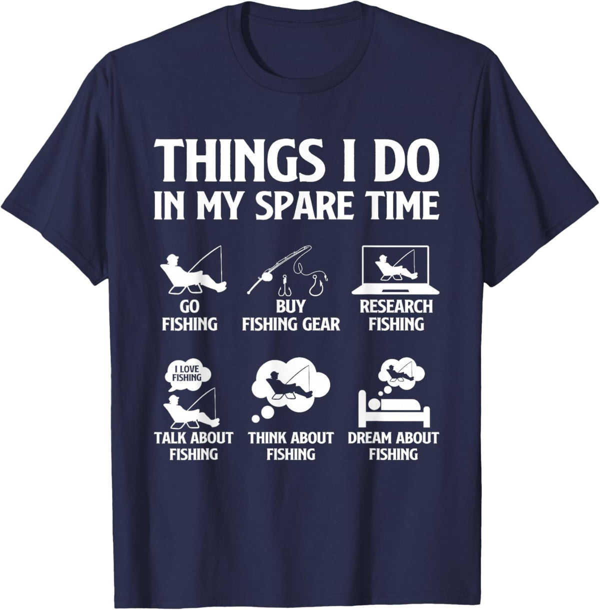 Things I Do in My Spare Time Fishing Boys Men Bass Fishing