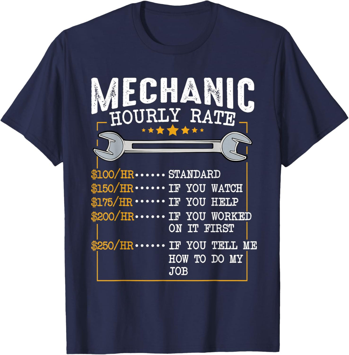 Mechanic Hourly Rate Car Mechatronics Engineer Profession Car Gift