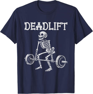 Deadlift Funny Halloween Skeleton Weight Lifting Workout